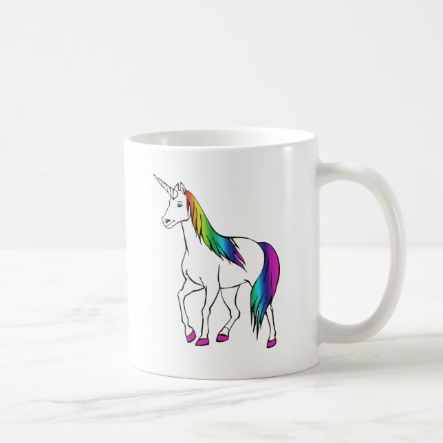RAINBOW UNICORN COFFEE MUG (Right)
