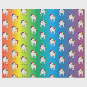 Rainbow Unicorn Colourful Gift Wrapping Paper