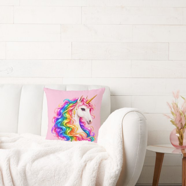 Rainbow Unicorn  Cushion (Couch)
