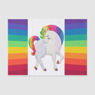 Rainbow Unicorn Decoupage Tissue Paper