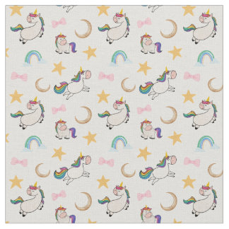 Rainbow Unicorn Dreams Fabric
