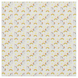 Rainbow Unicorn Fabric