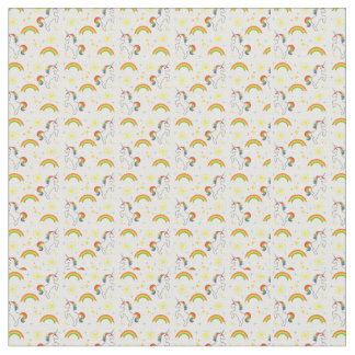Rainbow Unicorn Fabric