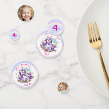 Rainbow Unicorn Girl's Birthday Party Personalised