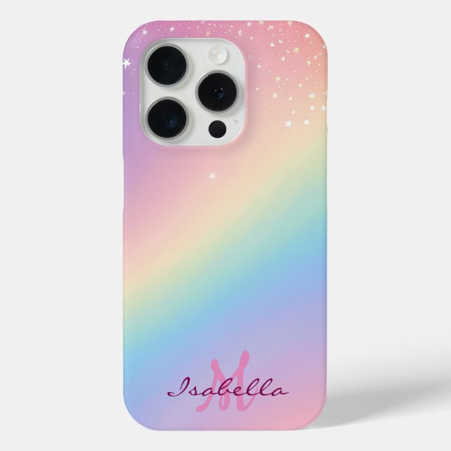Rainbow Unicorn Glitter Case-Mate iPhone Case (Back)