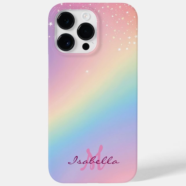 Rainbow Unicorn Glitter Case-Mate iPhone Case (Back)