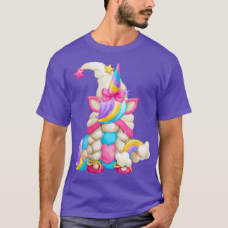 Rainbow Unicorn Gnome Mom For Women Cute Mamacorn  T-Shirt