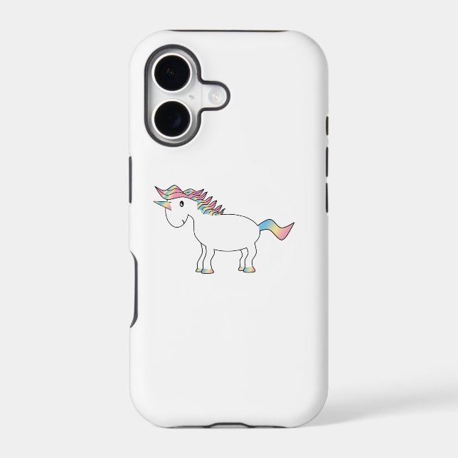 Rainbow unicorn iphone 5 case (Back)