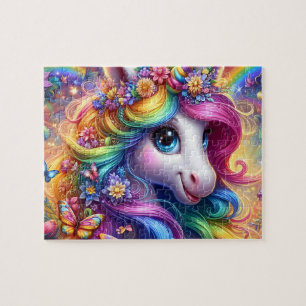 Rainbow Unicorn Jigsaw Puzzle