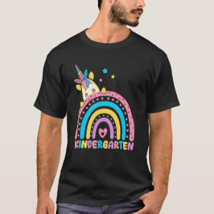 Rainbow Unicorn Kindergarten Teacher First Day Of  T-Shirt