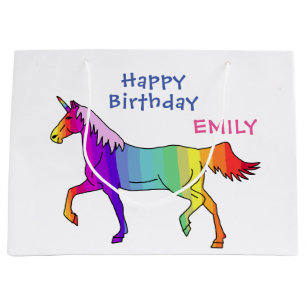 Rainbow Unicorn Large Gift Bag