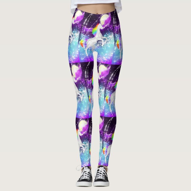 Rainbow Unicorn Leggings (Front)