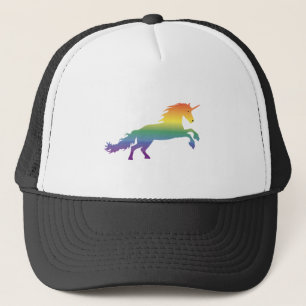 Rainbow Unicorn lgbt Trucker Hat