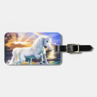 Rainbow Unicorn Luggage Tag