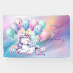 Rainbow Unicorn Magic Birthday Banner