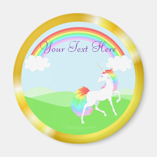 Rainbow Unicorn Magnet