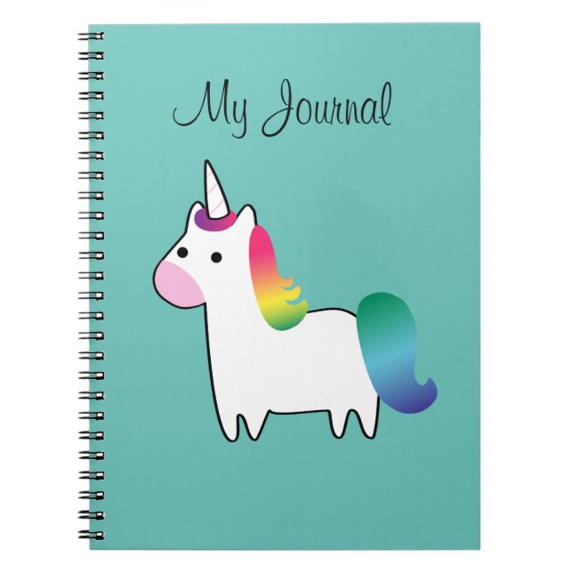 Rainbow Unicorn Notebook (Front)