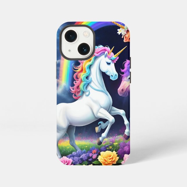 Rainbow Unicorn One iPhone Case (Back)