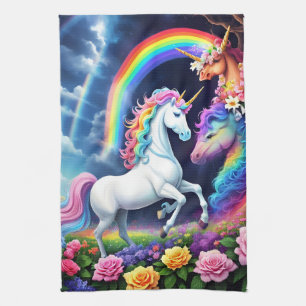 Rainbow Unicorn One Tea Towel