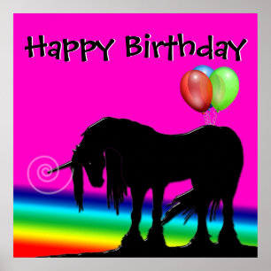 Rainbow Unicorn Party (generic) Poster