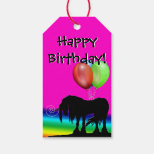 Rainbow Unicorn Party Gift Tags