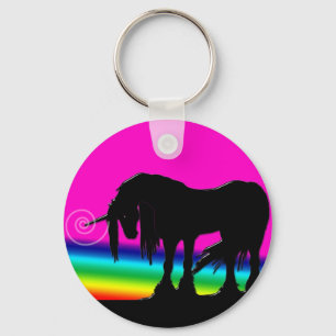Rainbow Unicorn Party Key Ring