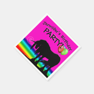 Rainbow Unicorn Party Napkin