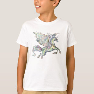 Rainbow Unicorn Pegasus Horse Pony Flying Cute T-Shirt