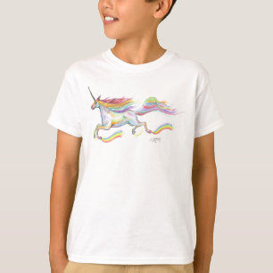 Rainbow Unicorn Pegasus Horse Pony Flying Cute T-Shirt