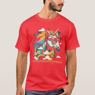 Rainbow Unicorn Physiotherapist T-Shirt