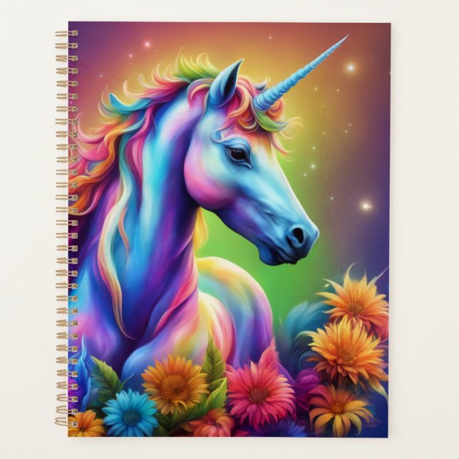 Rainbow Unicorn Planner (Front)