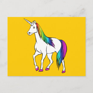 RAINBOW UNICORN POSTCARD