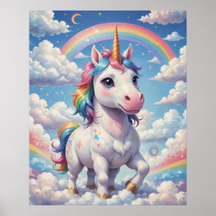 Rainbow Unicorn Poster 