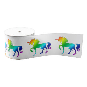 Rainbow Unicorn Ribbon Grosgrain Ribbon