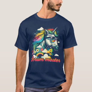 Rainbow Unicorn Scrum master T-Shirt
