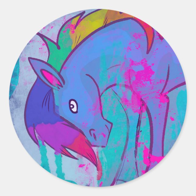 Rainbow Unicorn Sprinkles Stickers (Front)