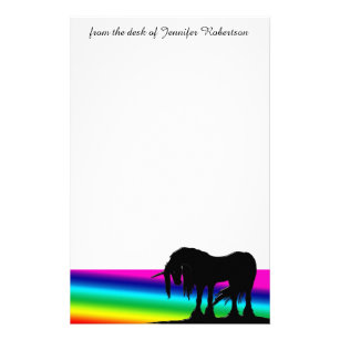 unicorn custom stationery unicorn stationery templates