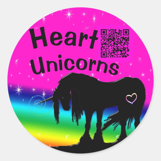 Rainbow Unicorn Stickers (Front)