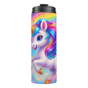 Rainbow Unicorn Thermal Tumbler