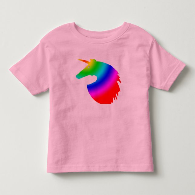 Rainbow unicorn toddler T-Shirt (Front)
