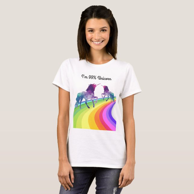 Rainbow Unicorn - Women's T-shirt (Front Full)