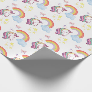 Rainbow & Unicorn Wrapping Paper Gift Wrap
