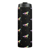 Rainbow Unicorns & Gold Stars Pattern