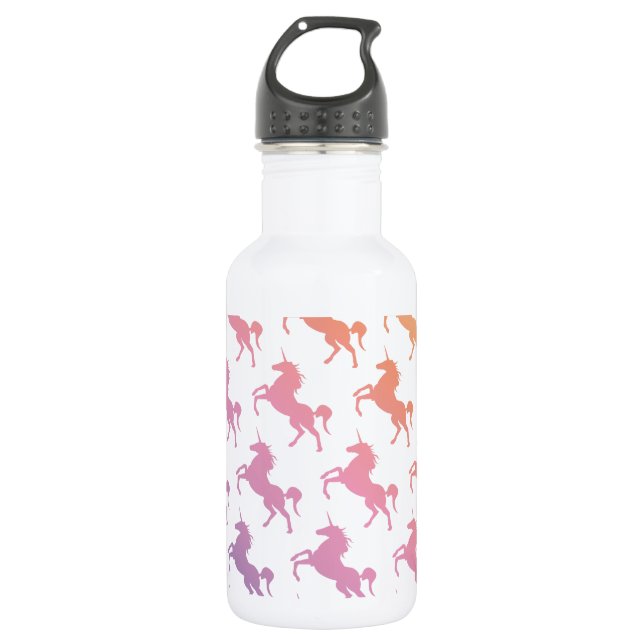 Rainbow Unicorns.pdf 532 Ml Water Bottle (Front)