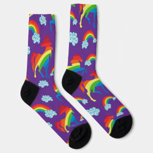 Rainbow Unicorns Socks