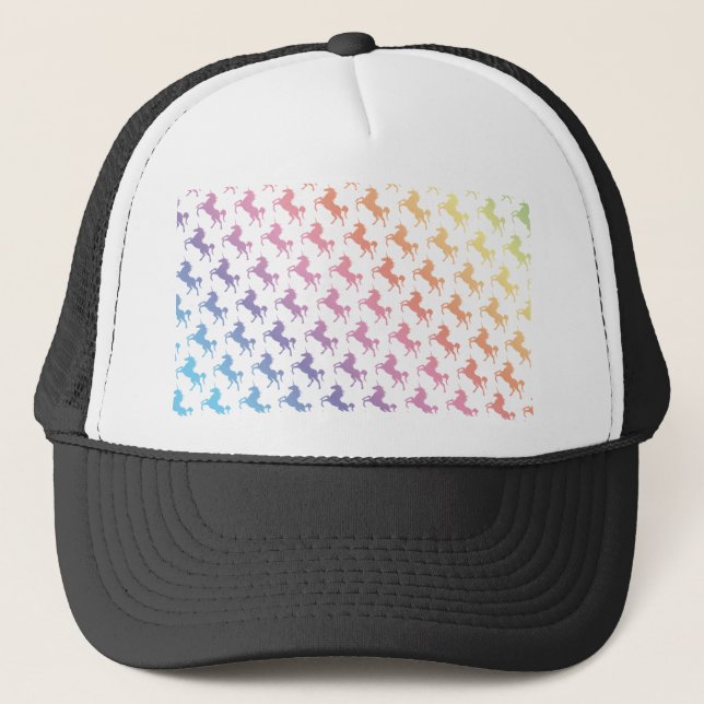 Rainbow Unicorns Trucker Hat (Front)