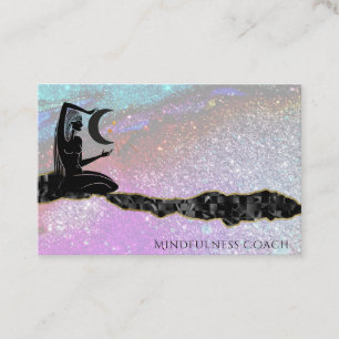 *~* Rainbow Universe Glitter GODDESS Meditation  Business Card