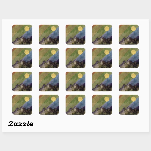 Rainbow universe square sticker (Sheet)