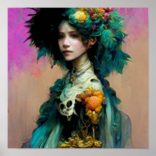 Rainbow Urchin 2 Fantasy Sci-Fi Poster