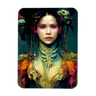 Rainbow Urchin Fantasy Sci-Fi Magnet